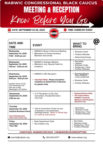 know before you go - sept 2025