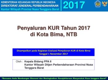 Materi Sosialisasi KUR Bima_1 November 2017