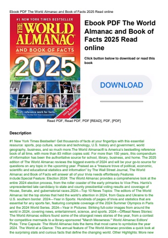 ebook pdf  the world almanac and book of facts 2025 read online