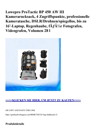 7115 lowepro protactic bp 450 aw iii kamerarucksack  4 zugriffspunkte  professionelle kameratasche  dslr