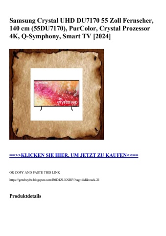 9817 samsung crystal uhd du7170 55 zoll fernseher  140 cm  55du7170   purcolor  crystal prozessor 4k  q-