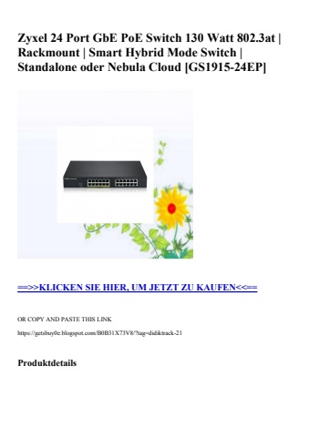 6035 zyxel 24 port gbe poe switch 130 watt 802