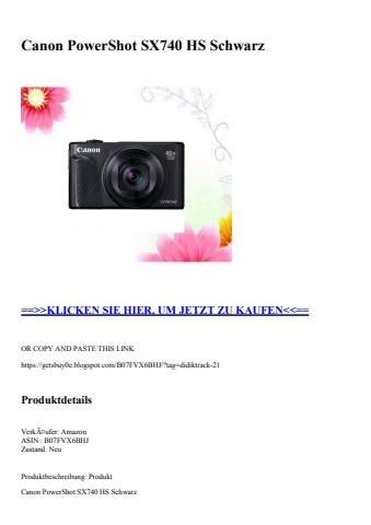 5711 canon powershot sx740 hs schwarz