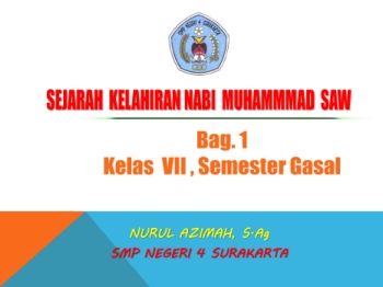 E Book Sejarah Kehidupan Rosulullah SMPN 4 Surakarta
