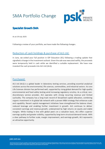 PSK Specialist Growth SMA