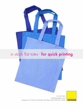 FLAT TOTE (6oz) | colors