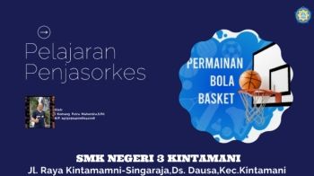 Presentasi PJOK materi Bola Basket  menggiring bola