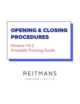 M1 & M2 - Opening & Closing Procedures (Printable Guide)