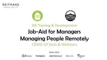 Job-Aid: Managing People Remotely