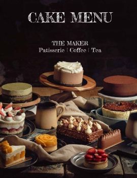 The Maker Cake Menu