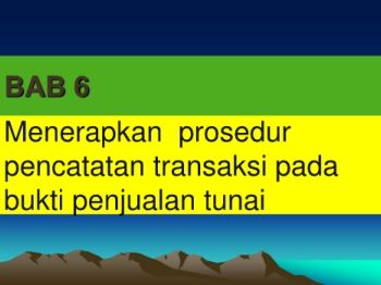 PPT penjualan tunai