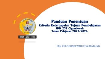 PANDUAN KKTP SDN 239 CIGONDEWAH