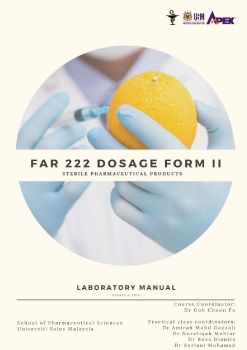 Laboratory manual for students FAR222 2019 20