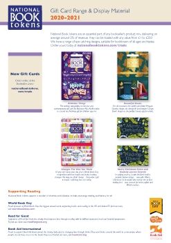 National Book Tokens UK Merchandising Catalogue 2020 to 2021