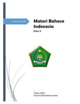 modul bahasa indonesia kelas 8 