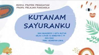 MODUL PROYEK PENGUATAN  PROFIL PELAJAR PANCASILA