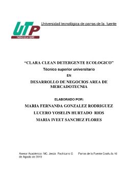 Tesina proyecto integrador clara clean