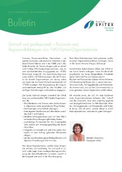 Spitex Verband Aargau - Bulletin - Regionenbildungen und Fusionen