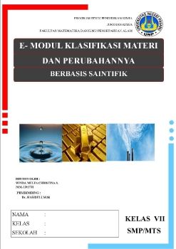 E-modul IPA kelas VII 