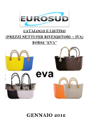 CATALOGO E LISTINO PREZZI BORSE EVA