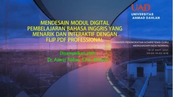 MENDESAIN MODUL DIGITAL PEMBELAJARAN BAHASA INGGRIS YANG MENARIK DAN ATRAKTIF DENGAN  FLIP PDF PROFESSIONAL