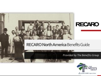 Recaro North America Benefits Guide