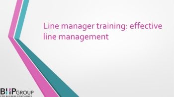 Line manager training: Effective line management