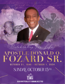 Apostle Donald Q. Fozard Sr. 