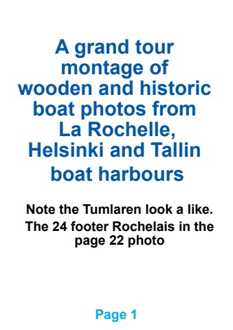 la rochelle & helsinki boat harbours 27th aug 2026