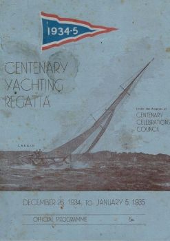1934_5 Victoria Centenary Yachting Regatta Programme