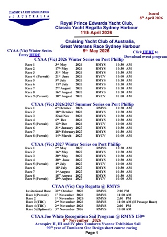 2026 winter series entry promotion 8th april