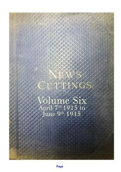 Port Phillip Yachting History Nov 27 1914 to Dec 22 1015 Volume Six 7th April 1915 to 7th July 1915