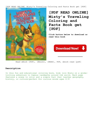 [pdf read online] misty's traveling coloring and facts book get [pdf]