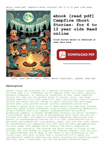ebook [read pdf] campfire ghost stories for 6 to 12 year olds read online
