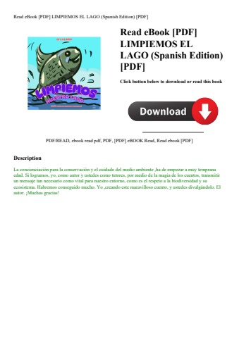 read ebook [pdf] limpiemos el lago (spanish edition) [pdf]
