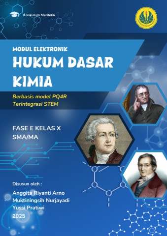 E-Modul Hukum Dasar Kimia Berbasis PQ4R Terintegrasi STEM