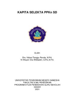 E-Modul Kapita Selekta PPKn SD