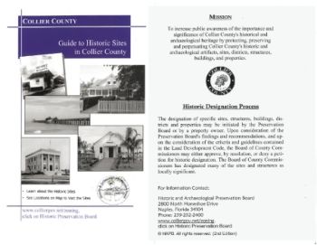 Collier County Historical Sites