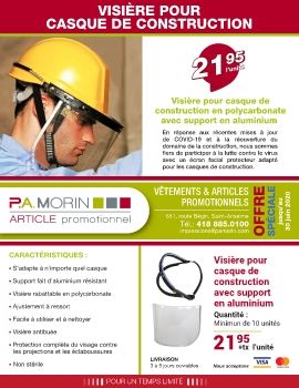 Impressions-P.A-Morin_Promotion Visière de construction