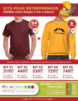 P.A. Morin_Kits pour entrepreneur_T-Shirt+Crewneck