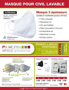 Impressions-P.A-Morin_Promotion Masque civil