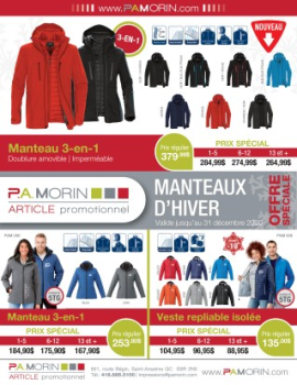 P.A Morin Promo Manteaux 2020