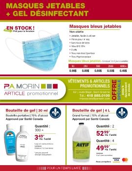 P.A. Morin_Promo-8.5x11_Masque-jetable_Désinfectant