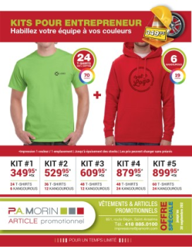 Impressions P.A. Morin - Promotion - T-Shirt / Kangourou / Crewneck