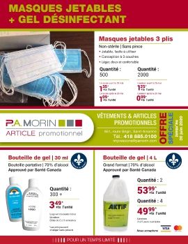 P.A. Morin_Promo-8.5x11_Masque-jetable_Désinfectant_30 juin_Vecto