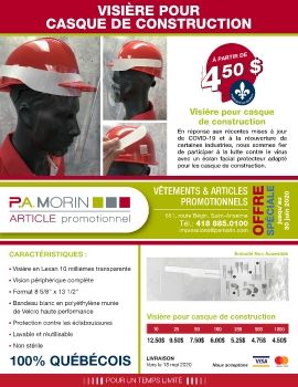 Impressions-P.A-Morin_Promotion Visière de construction