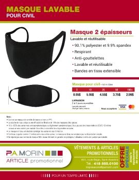 P.A. Morin_Promo-8.5x11_Masque-civil_2 épaisseurs