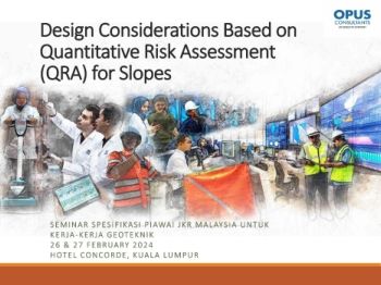 Design Considerations Based on Quantitative Risk Assessments for Slopes