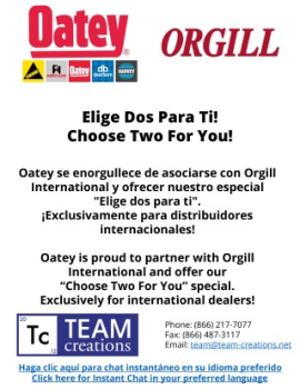 Orgill International Dealers Choose Two Promotion from Oatey