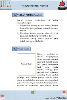 Modul Hukum Gravitasi Newton,ZIdan Wakid